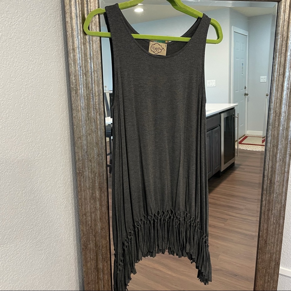 Dejavu grey tunic Sz Large